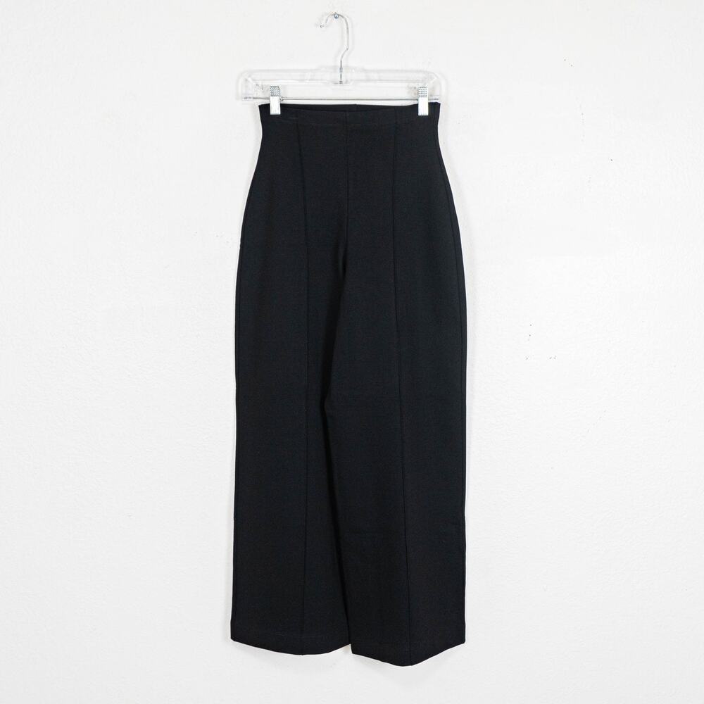 RIPLEY RADER Black Ponte Knit Cropped Straight Leg Pant size 3 (Medium) - Picture 8 of 11